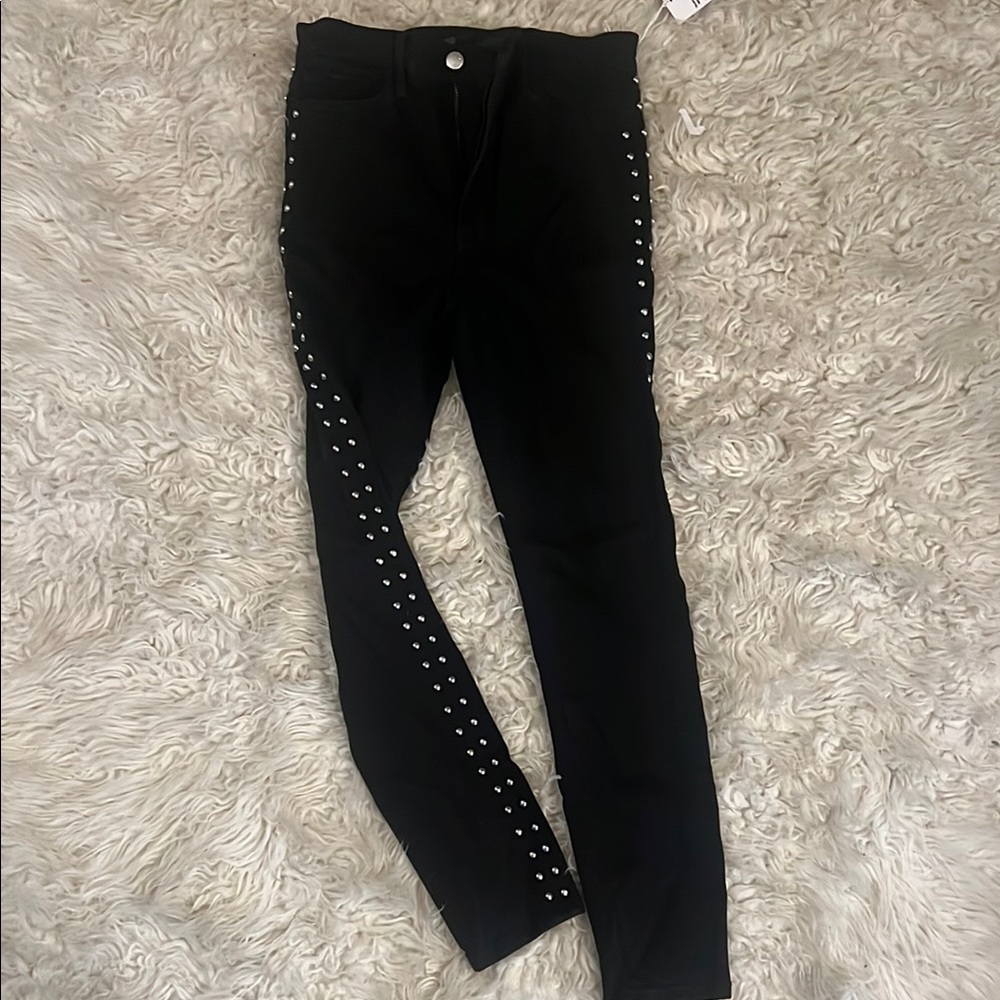 NWT Joe’s Black Studded Jeans 27